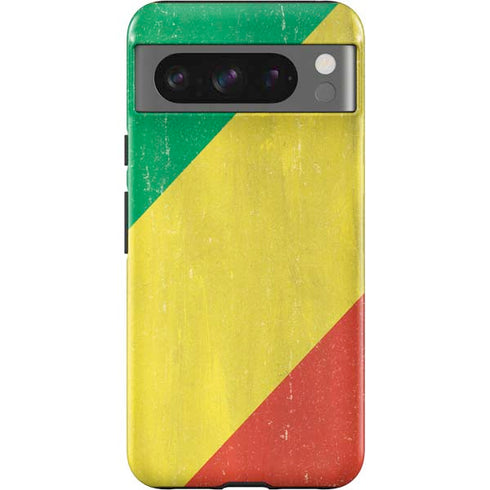 Republic of the Congo Flag Distressed Google Pixel 8 Pro Impact Case